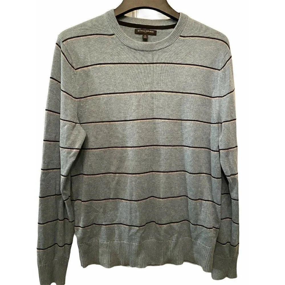 Banana Republic Sz Medium Long Sleeve‎ Blue Sweater
